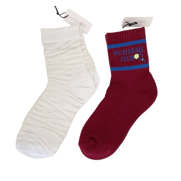 New NWT Hansel From Basel Free People Anthropologie socks pickle ball bundle - Picture 1 of 4